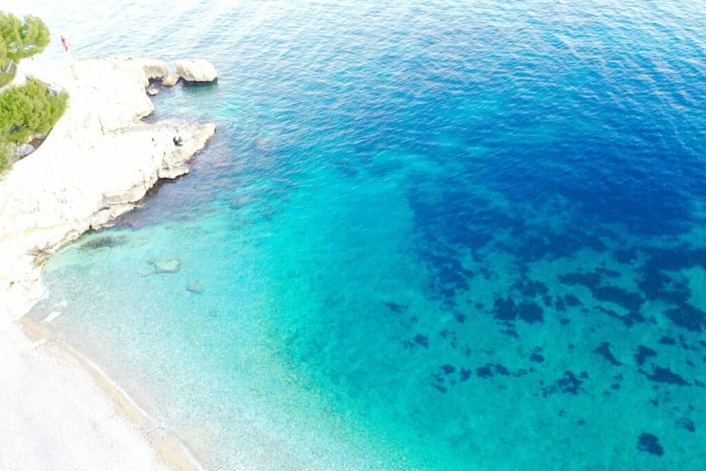 Beaches and coves of Cassis on the Mediterranean